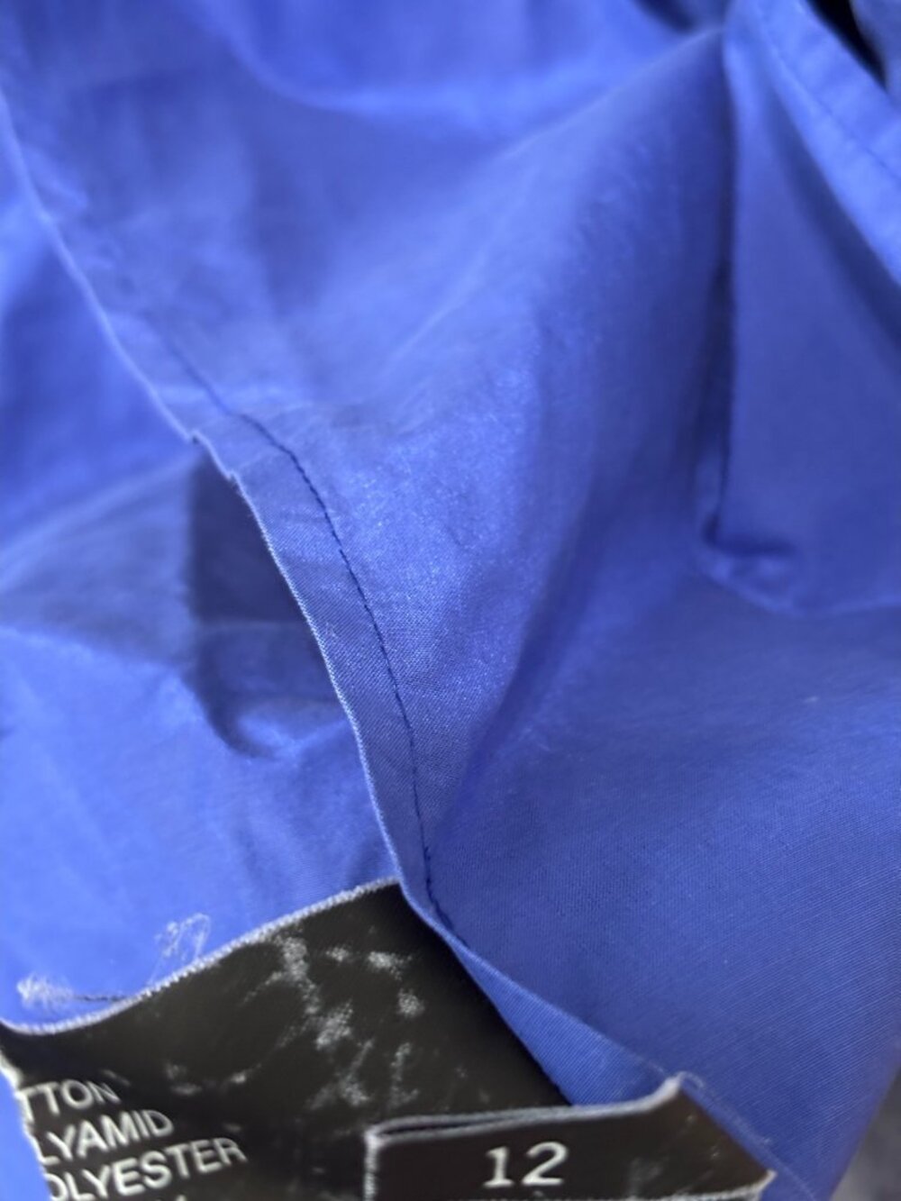 Vintage Burberrys Prorsum Collection Womens Trench Rain Jacket Coat Sz 12 Blue - Picture 9 of 10